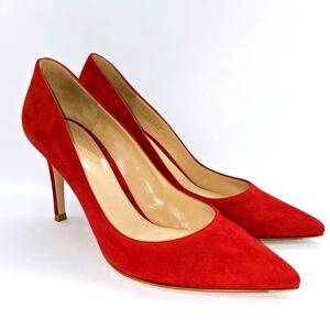 GIANVITO ROSSI Camoscio Tabasco Red Heels IT 36.5